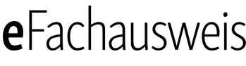 Anbieter-Logo von eFachausweis: flexibel, kompetent, persönlich